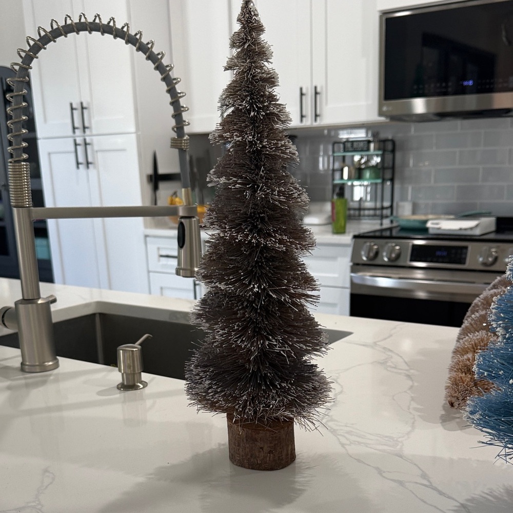 Anthropologie bottle brush/sisal tree